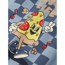 NAME IT Sweatshirt Vasha Ashley Blue Pizza